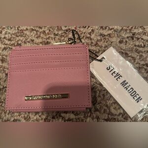 BNWT Steve Madden Pink Wallet and added Card Holder Slots